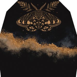 "Golden Drift: Moth & Magic"